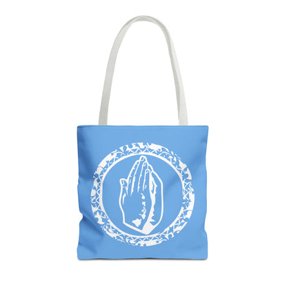 Light Blue Cursive SoBlesd Tote Bag