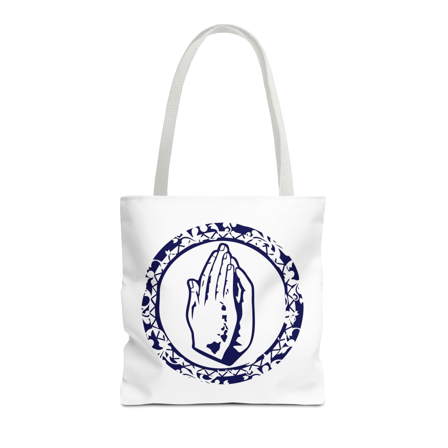 White Cursive SoBlesd Tote Bag