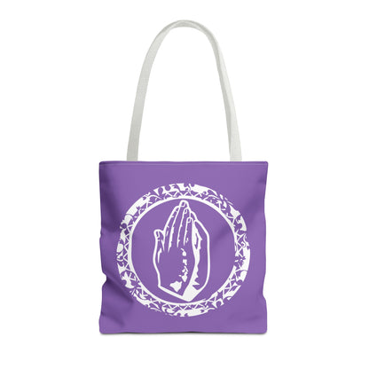 Purple Cursive SoBlesd Tote Bag