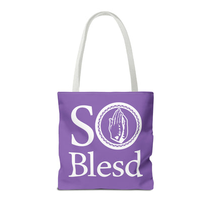 Purple SoBlesd Tote Bag