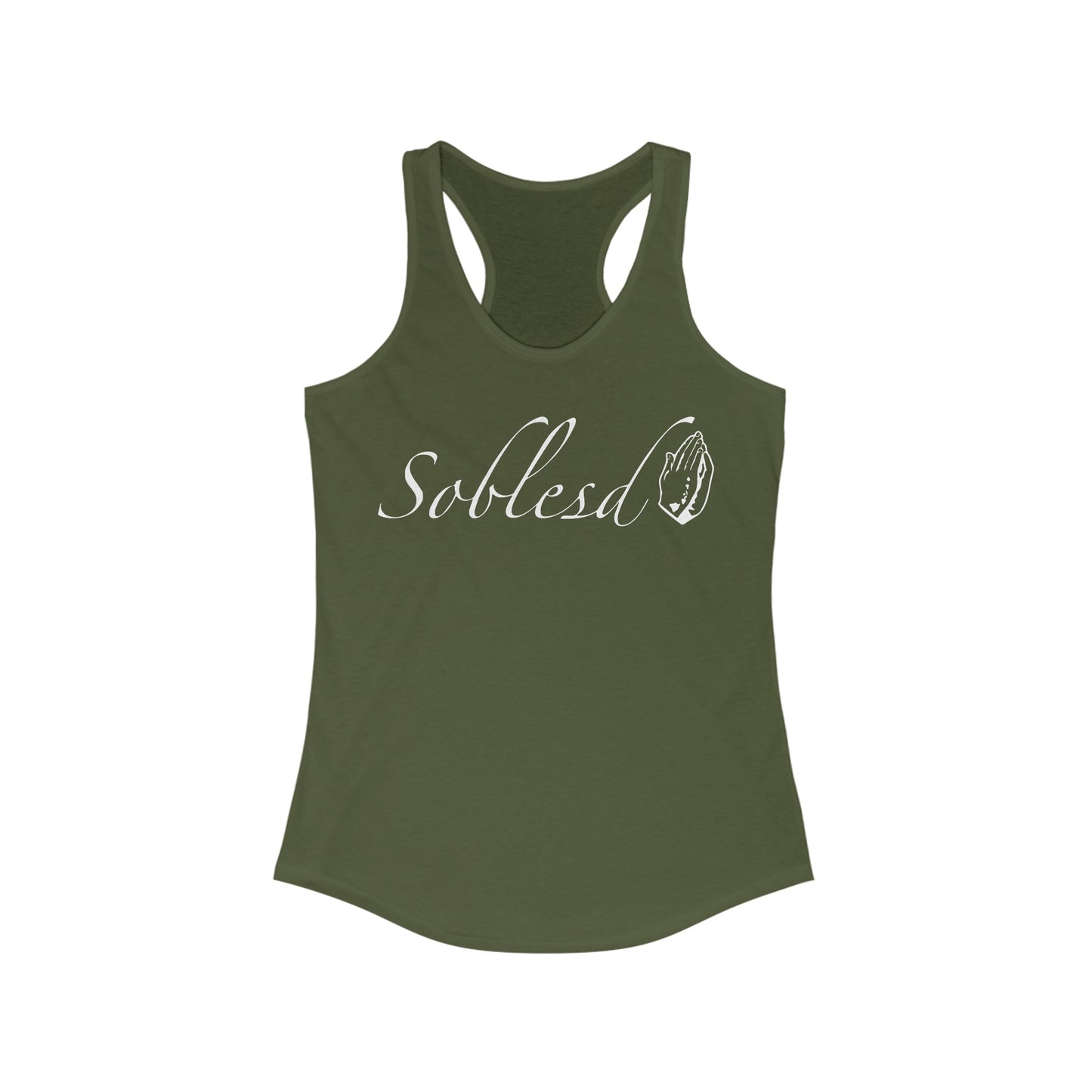 Cursive logo Racerback Tank