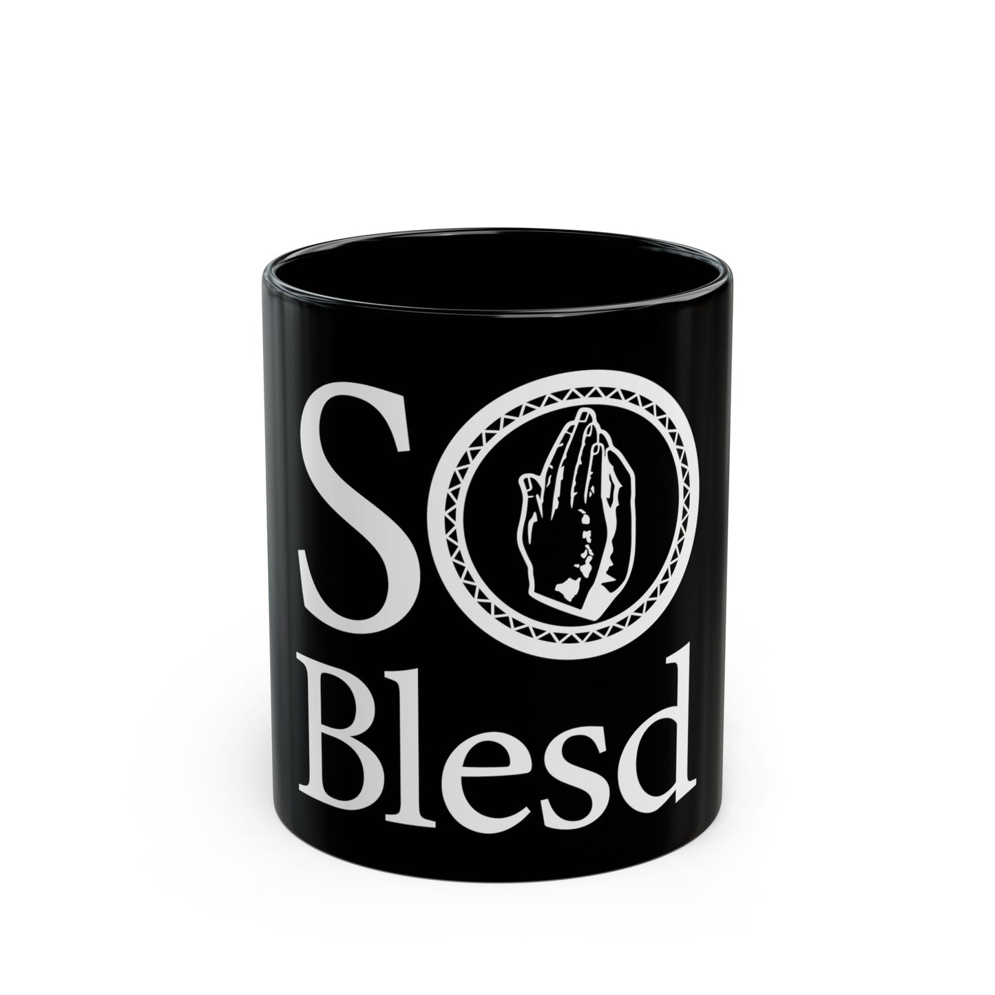 Black Coffee Mug Stacked SoBlesd (11oz)